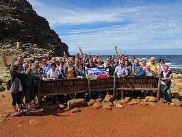 Reisegruppe am Kap der Guten Hoffnung