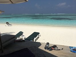 Wasservilla Blick aufs Meer