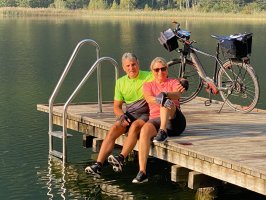Lechbruck Radltour: Reisegäste am herrlichen Schwansee