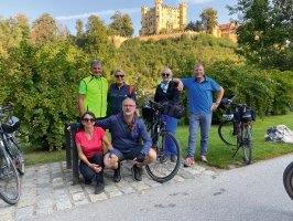 Lechbruck Radltour: Hier vor dem Hohenschwangau