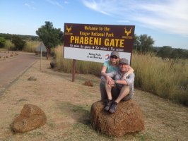 Am Eingang zum Krüger National Park